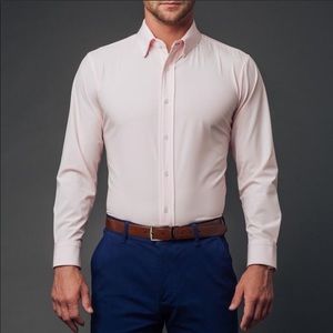 Mizzen+Main Medium Pink Men’s Dress Shirt